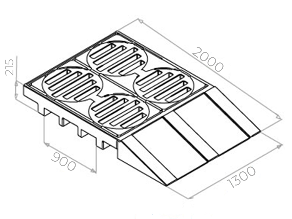 Pallet Contentor com Rampa